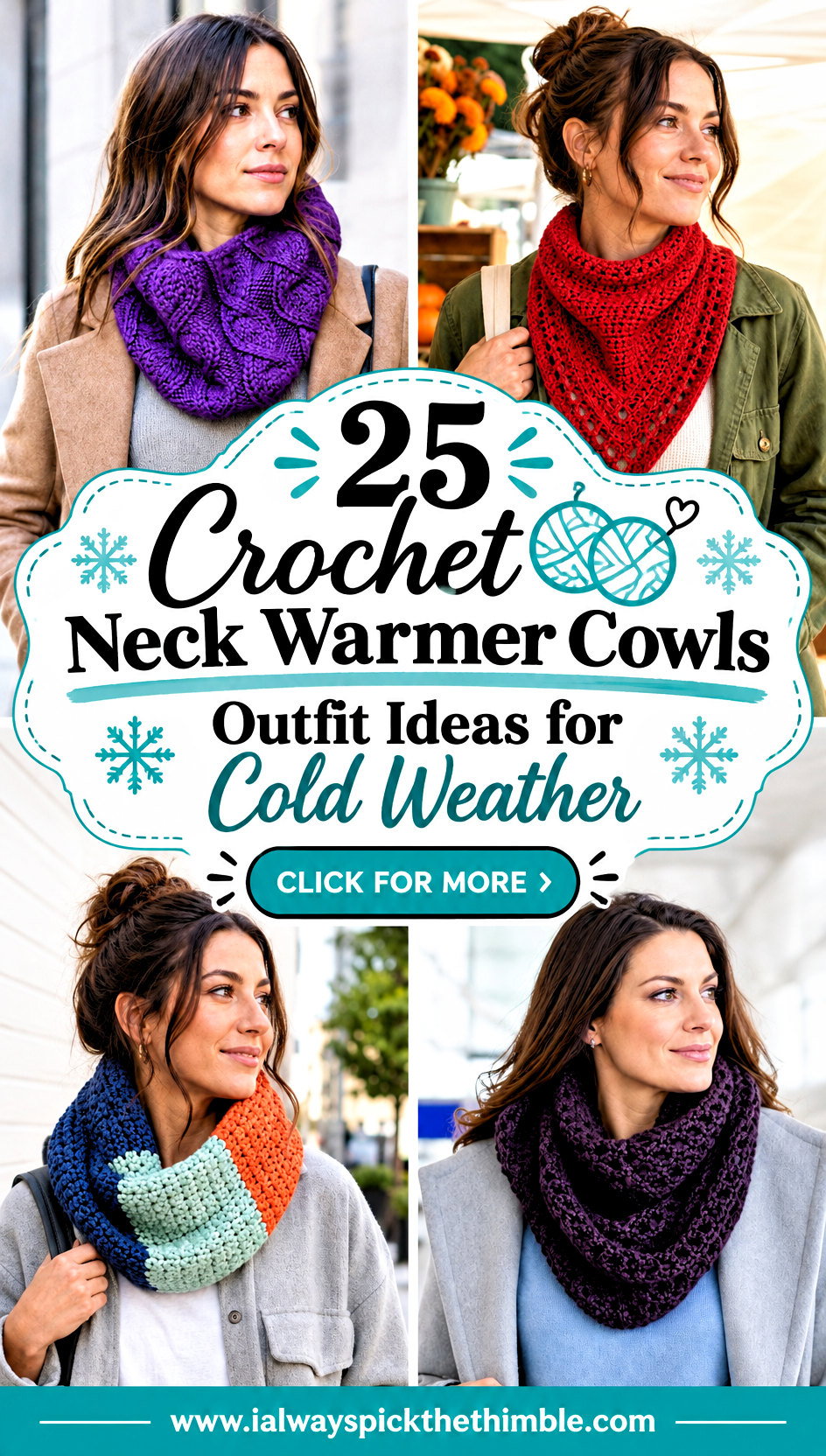 25 Crochet Neck Warmer Cowls Outfit Ideas for Cold Weather - 25 Crochet Neck Warmer Cowls Outfit Ideas for Cold Weather