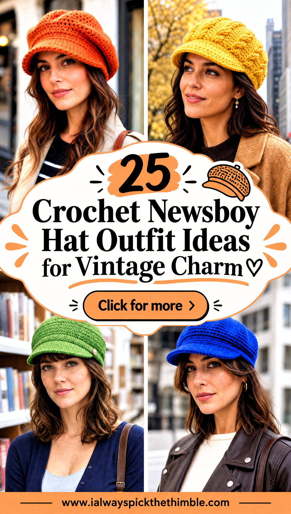 25 Crochet Newsboy Hat Outfit Ideas for Vintage Charm - 25 Crochet Newsboy Hat Outfit Ideas for Vintage Charm