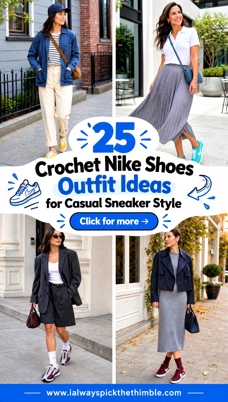 25 Crochet Nike Shoes Outfit Ideas for Casual Sneaker Style - 25 Crochet Nike Shoes Outfit Ideas for Casual Sneaker Style