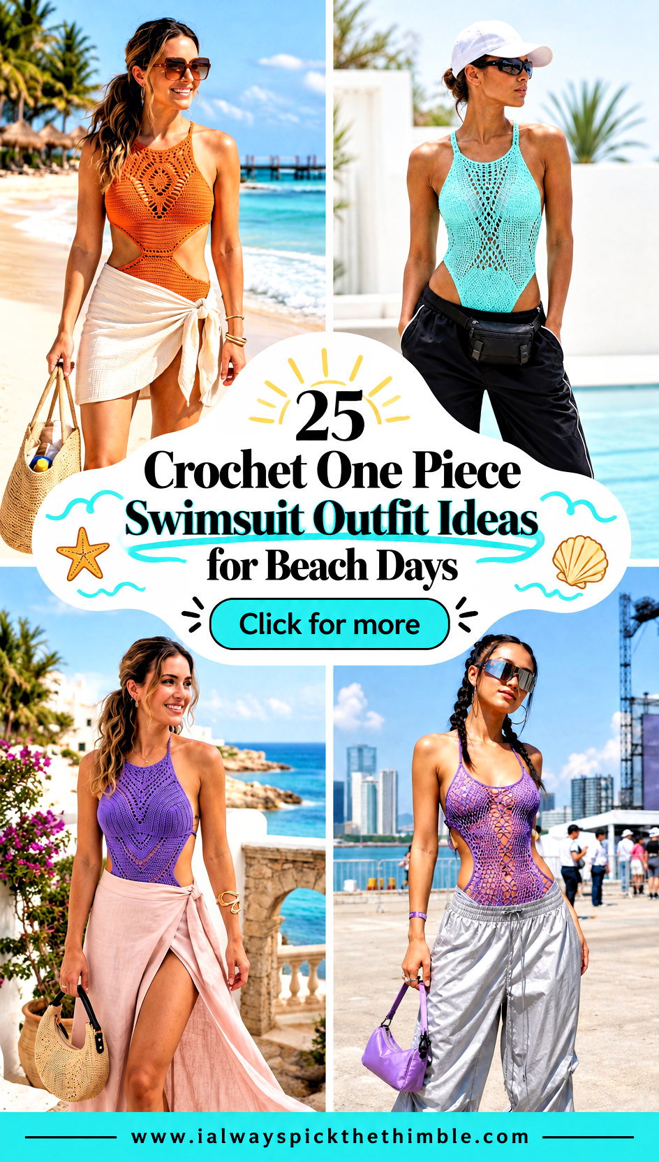 25 Crochet One Piece Swimsuit Outfit Ideas for Beach Days - 25 Crochet One Piece Swimsuit Outfit Ideas for Beach Days
