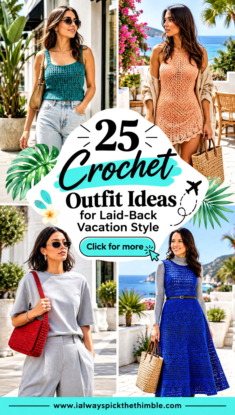 25 Crochet Outfit Ideas for Laid-Back Vacation Style - 25 Crochet Outfit Ideas for Laid-Back Vacation Style