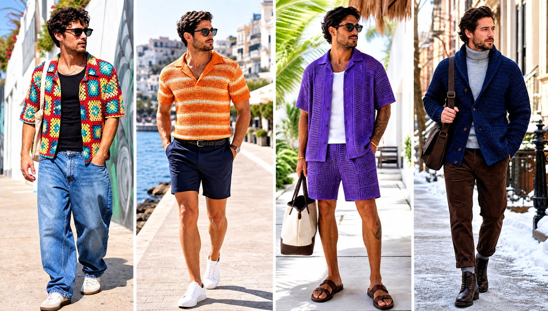 25 Crochet Outfits for Men Outfit Ideas for Weekends