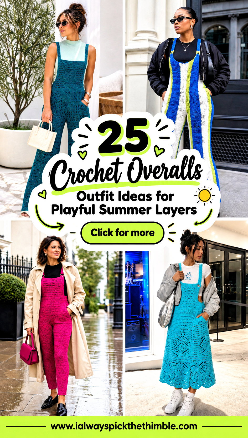 25 Crochet Overalls Outfit Ideas for Playful Summer Layers - 25 Crochet Overalls Outfit Ideas for Playful Summer Layers
