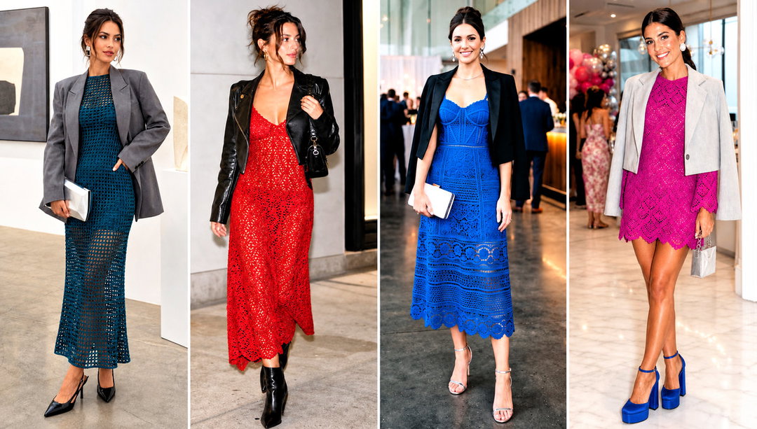 25 Crochet Party Dress Outfit Ideas for Evening Events