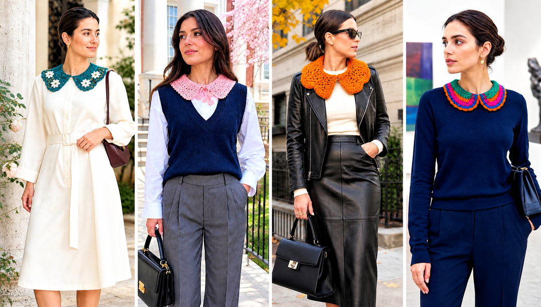 25 Crochet Peter Pan Collar Outfit Ideas for Vintage Charm
