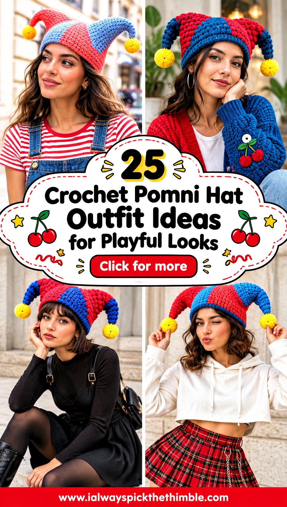 25 Crochet Pomni Hat Outfit Ideas for Playful Looks - 25 Crochet Pomni Hat Outfit Ideas for Playful Looks