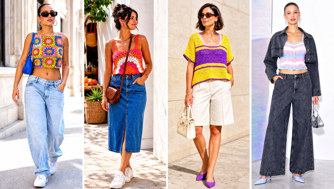 25 Crochet Pride Top Outfit Ideas for Rainbow Style