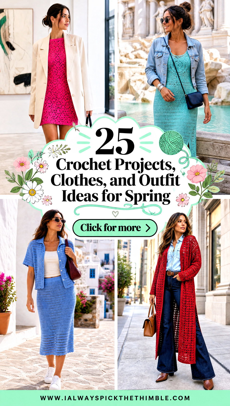 25 Crochet Projects Clothes and Outfit Ideas for Spring - 25 Crochet Projects, Clothes, and Outfit Ideas for Spring