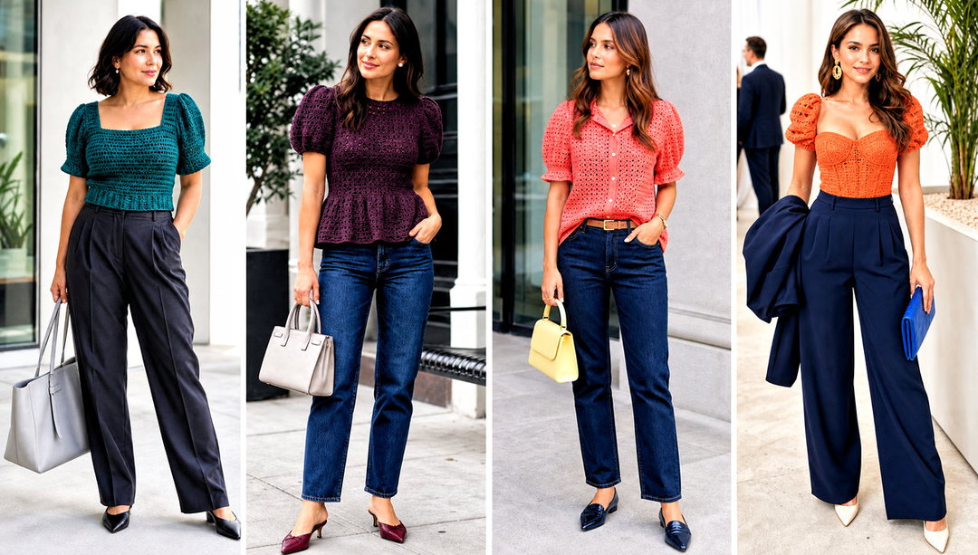 25 Crochet Puff Top Outfit Ideas for Textured Looks