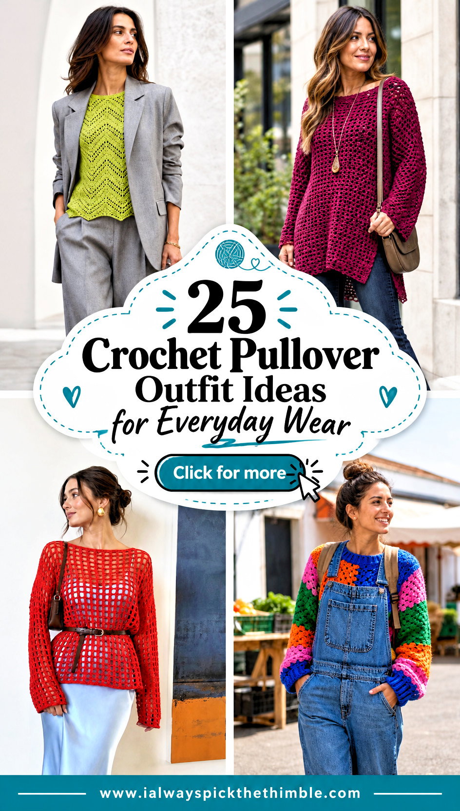 25 Crochet Pullover Outfit Ideas for Everyday Wear - 25 Crochet Pullover Outfit Ideas for Everyday Wear