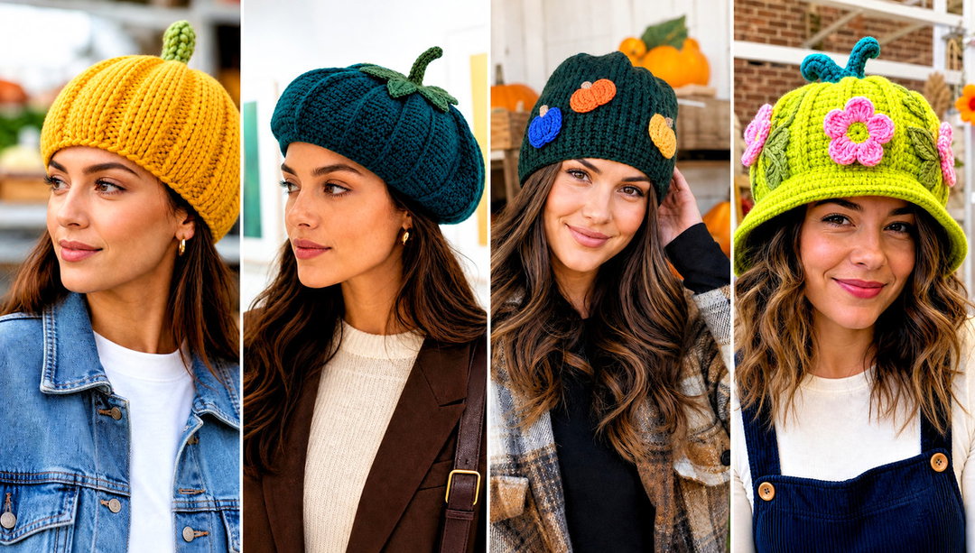 25 Crochet Pumpkin Hat Outfit Ideas for Autumn Outings