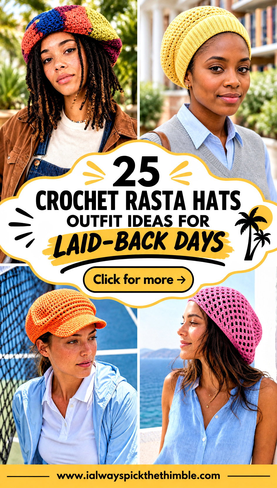 25 Crochet Rasta Hats Outfit Ideas for Laid-Back Days - 25 Crochet Rasta Hats Outfit Ideas for Laid-Back Days