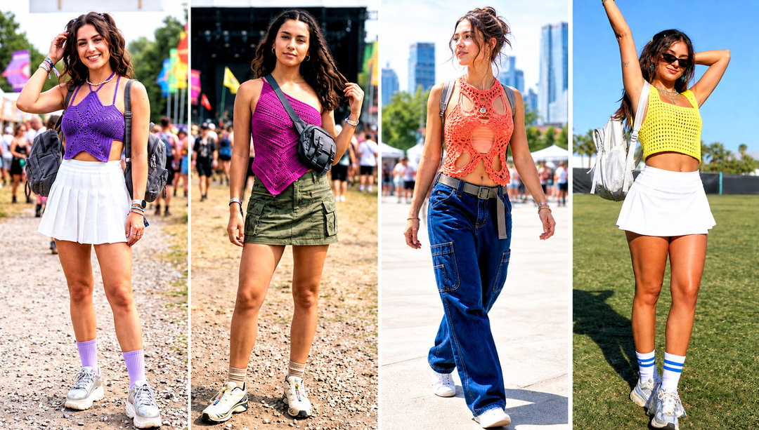 25 Crochet Rave Top Outfit Ideas for Summer Festivals