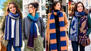 25 Crochet Ravenclaw Scarf Outfit Ideas for Campus Days