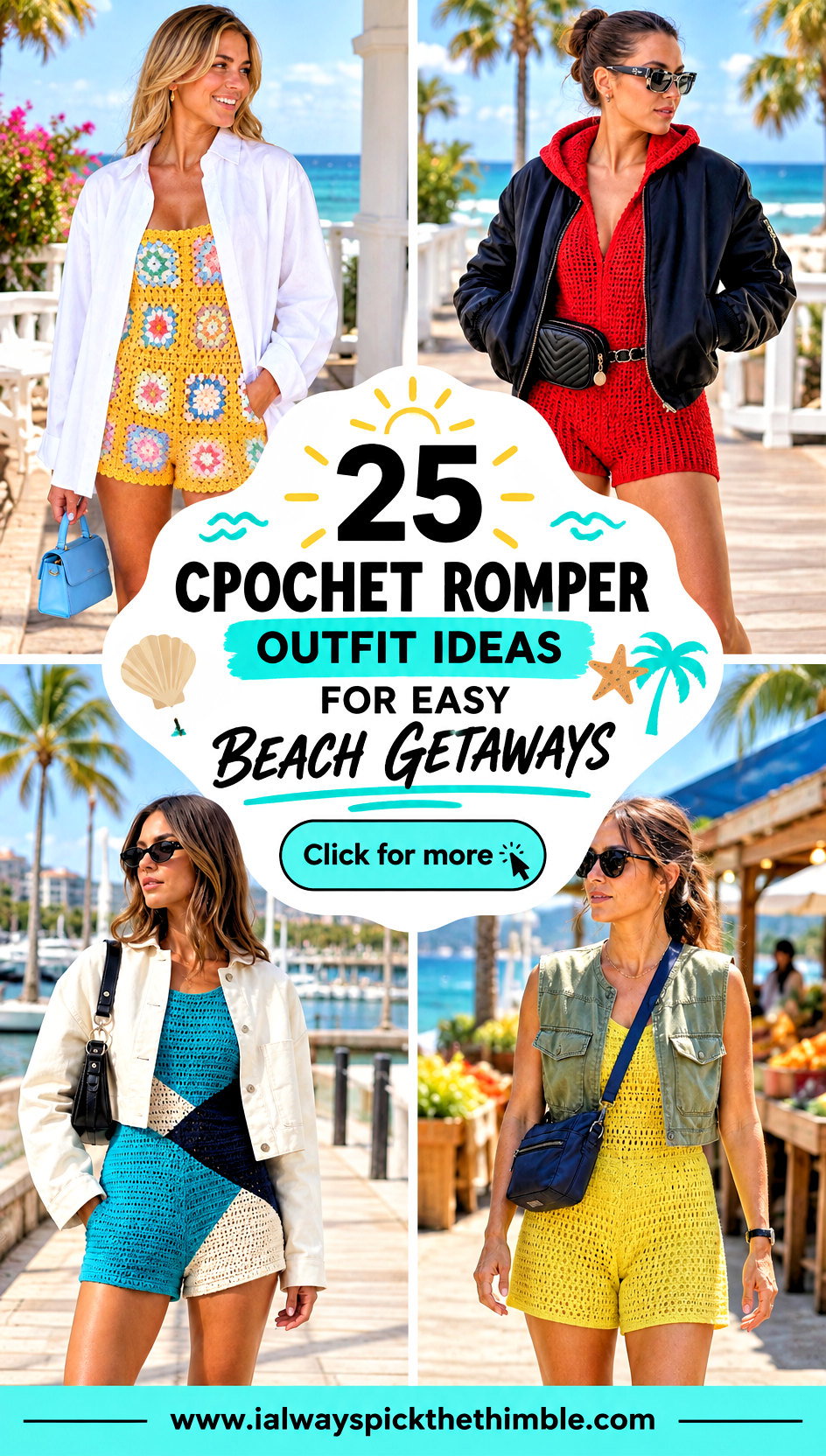 25 Crochet Romper Outfit Ideas for Easy Beach Getaways - 25 Crochet Romper Outfit Ideas for Easy Beach Getaways