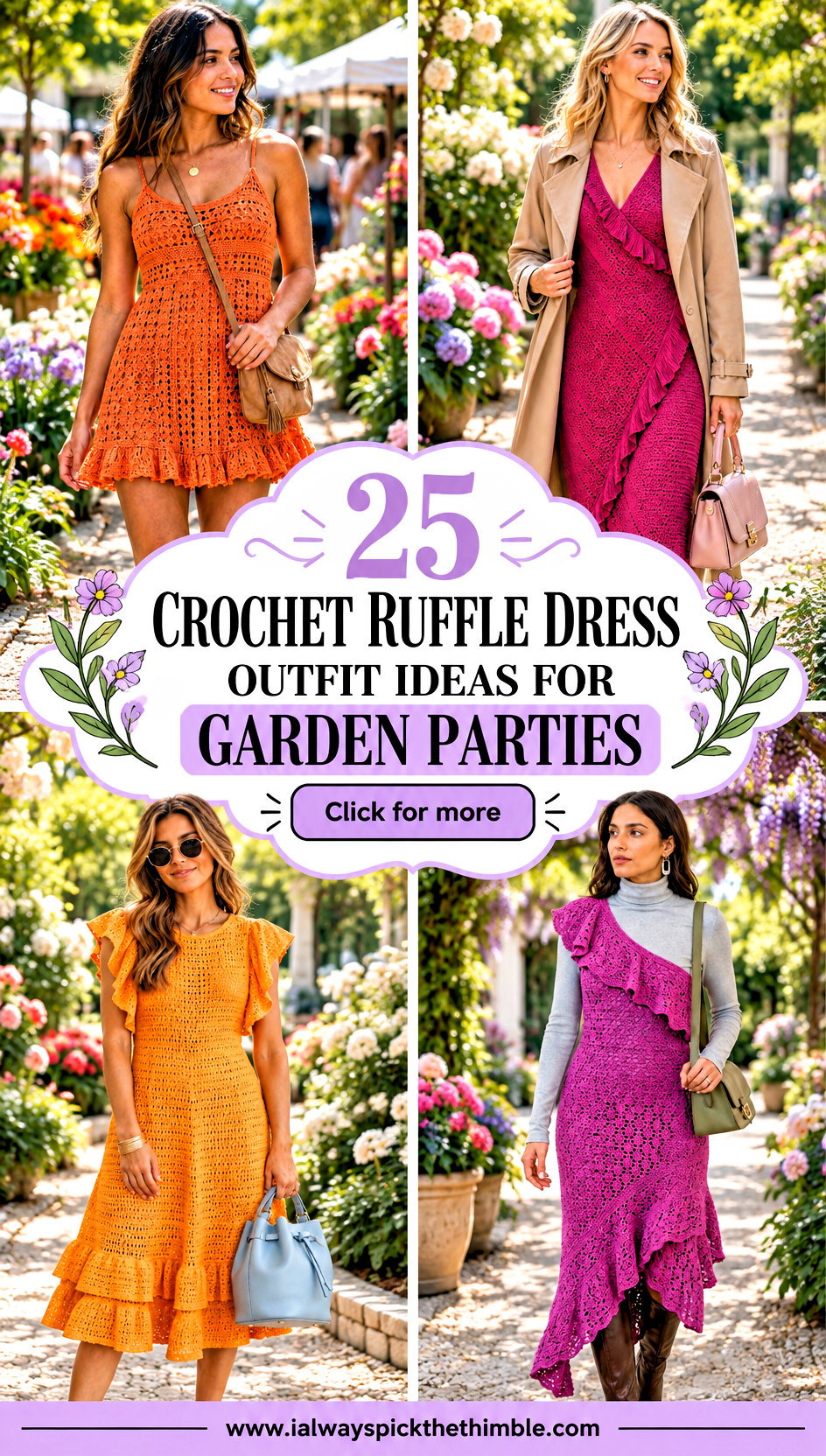 25 Crochet Ruffle Dress Outfit Ideas for Garden Parties - 25 Crochet Ruffle Dress Outfit Ideas for Garden Parties