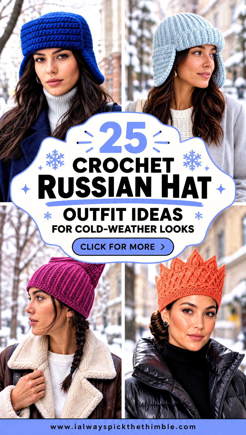 25 Crochet Russian Hat Outfit Ideas for Cold-Weather Looks - 25 Crochet Russian Hat Outfit Ideas for Cold-Weather Looks