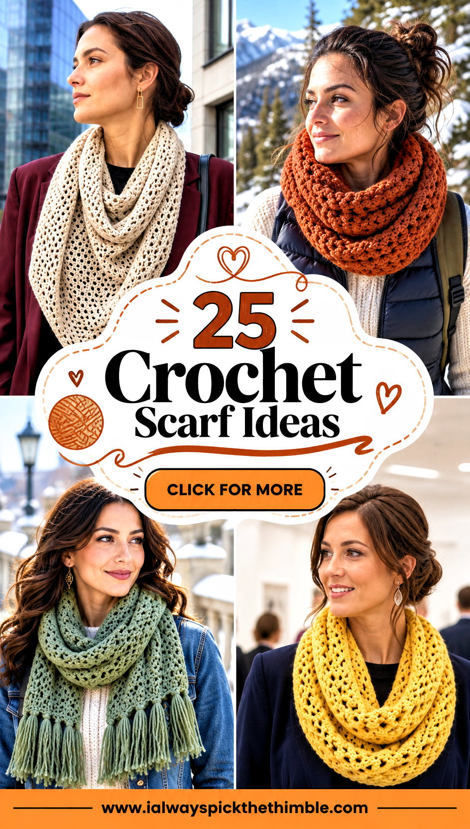 25 Crochet Scarf Ideas for Cozy Cold-Weather Layers - 25 Crochet Scarf Ideas for Cozy Cold-Weather Layers