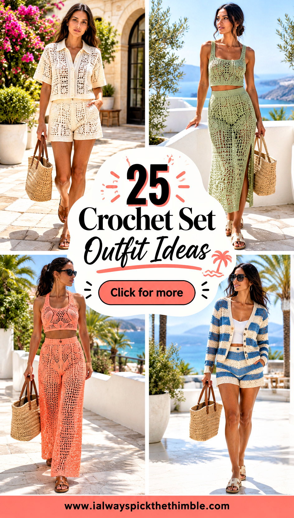 25 Crochet Set Outfit Ideas for Relaxed Summer Style - 25 Crochet Set Outfit Ideas for Relaxed Summer Style