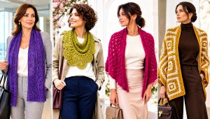 25 Crochet Shawl Outfit Ideas for Soft Transitional Layers