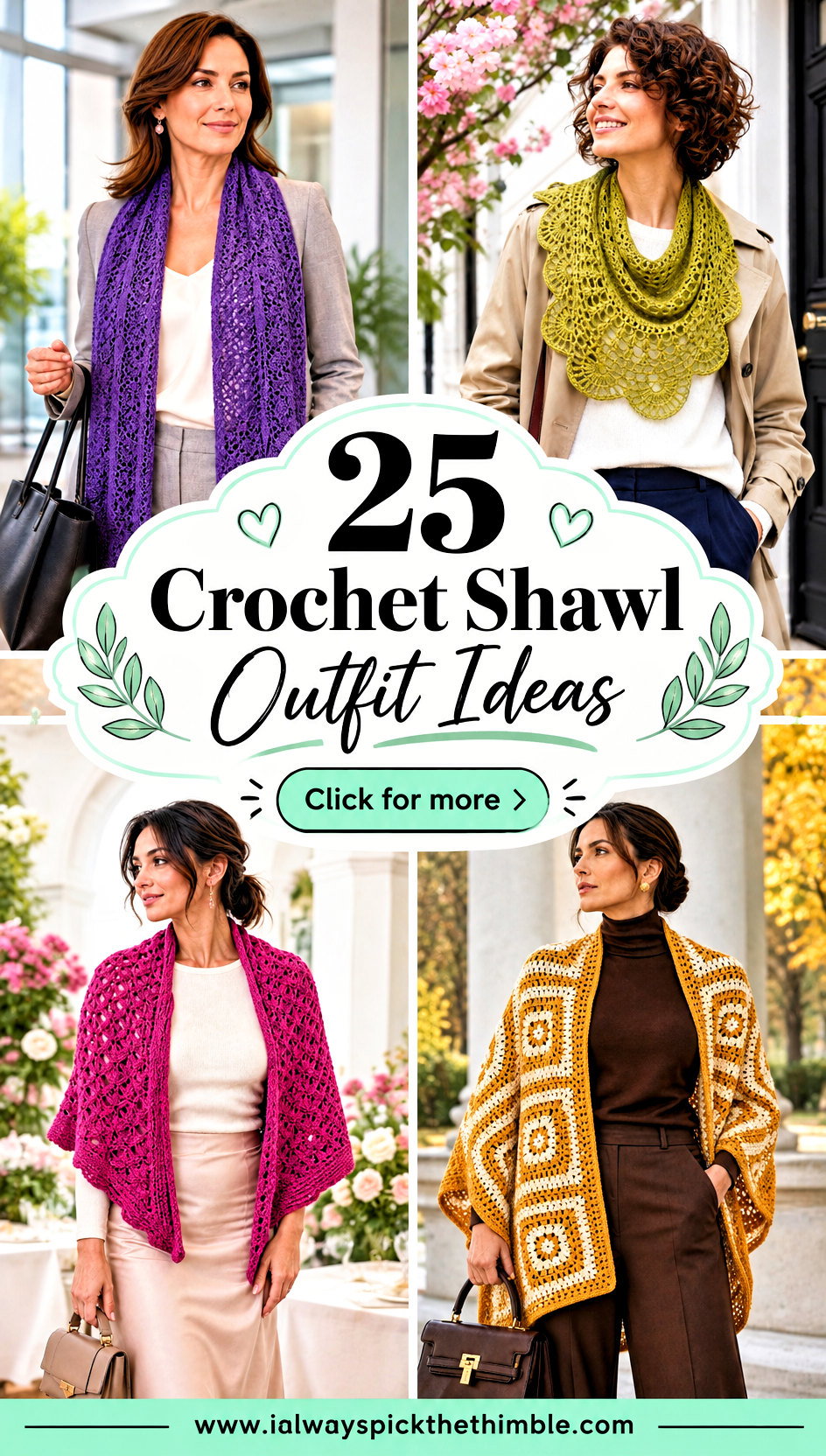 25 Crochet Shawl Outfit Ideas for Soft Transitional Layers - 25 Crochet Shawl Outfit Ideas for Soft Transitional Layers