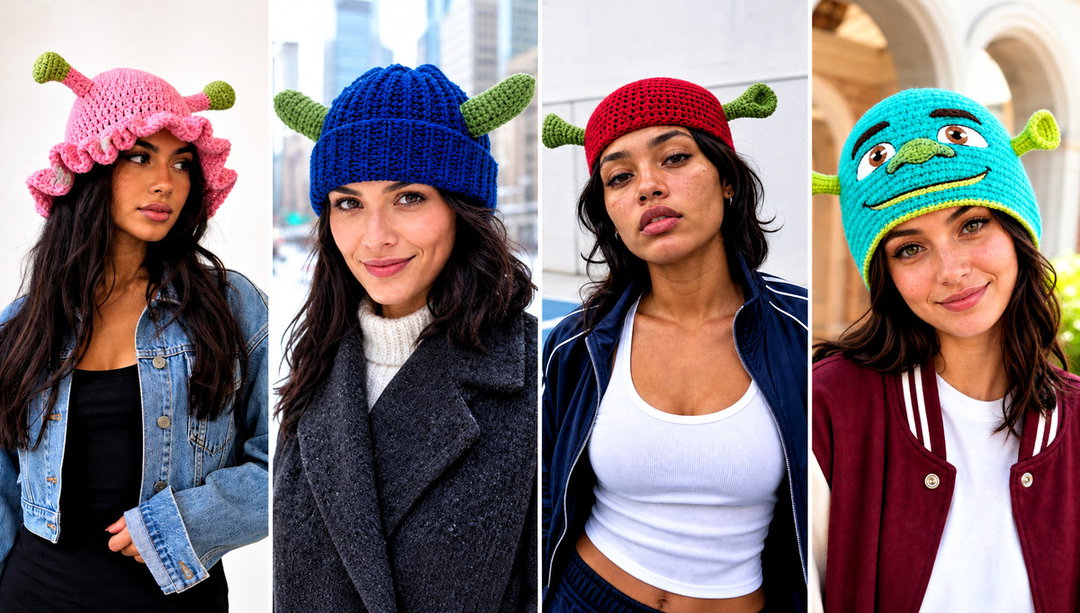 25 Crochet Shrek Hat Outfit Ideas for Playful Street Style