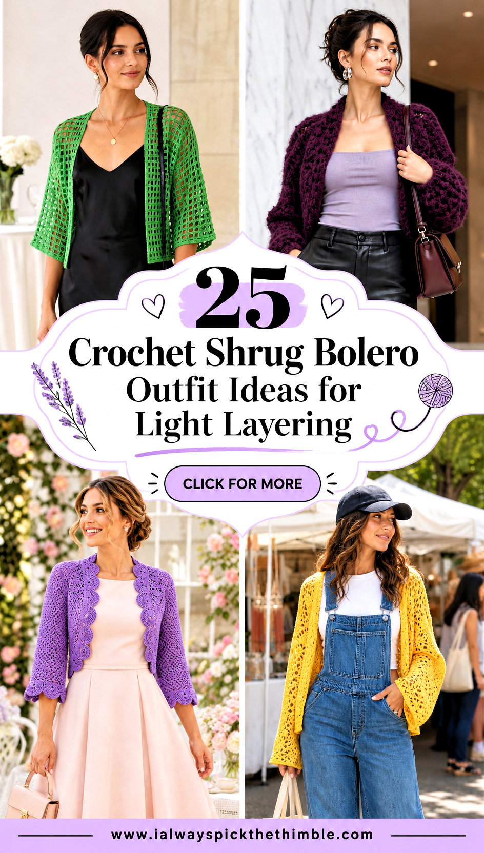 25 Crochet Shrug Bolero Outfit Ideas for Light Layering - 25 Crochet Shrug Bolero Outfit Ideas for Light Layering