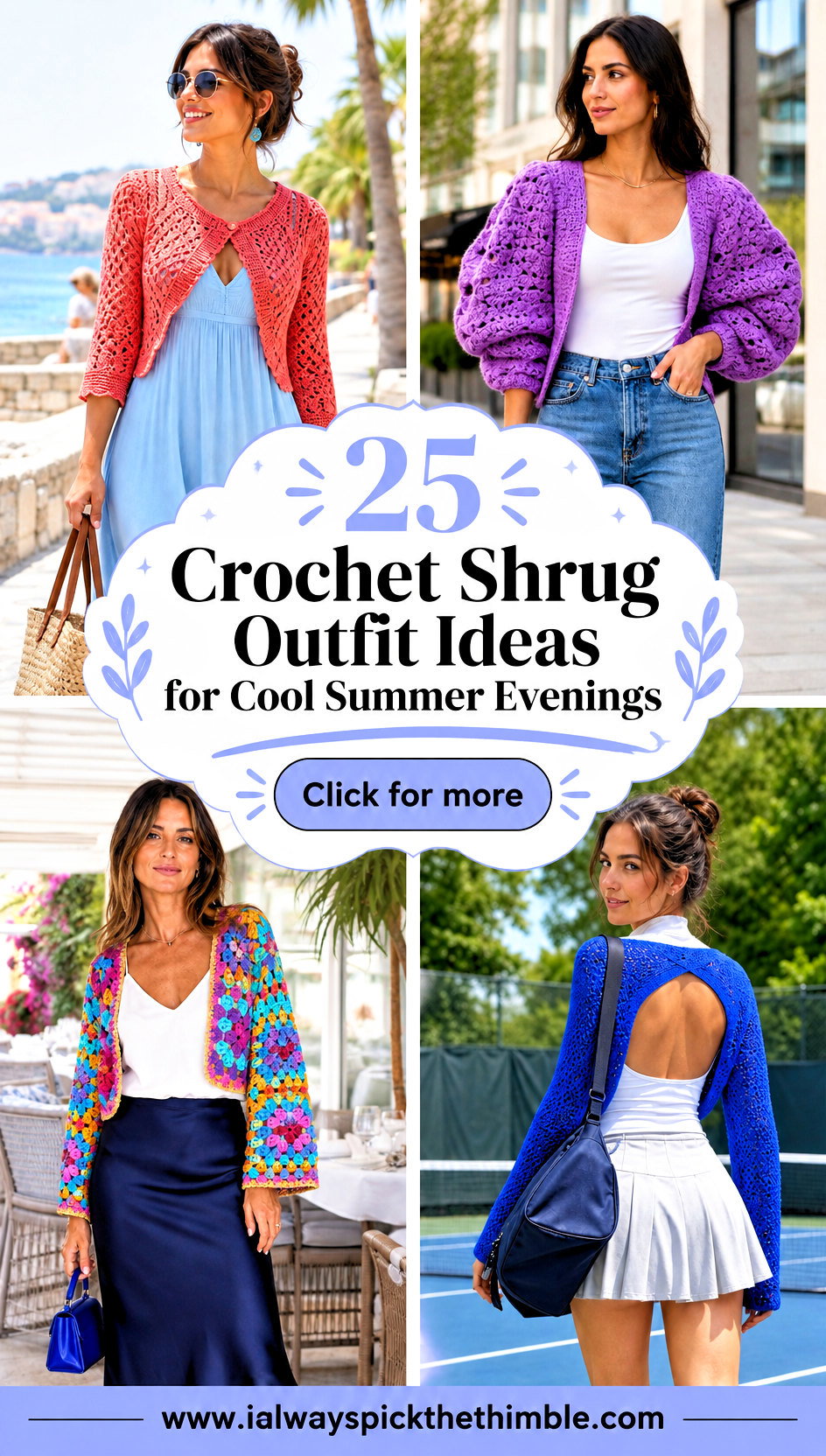 25 Crochet Shrug Outfit Ideas for Cool Summer Evenings - 25 Crochet Shrug Outfit Ideas for Cool Summer Evenings