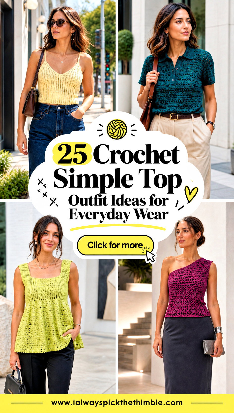 25 Crochet Simple Top Outfit Ideas for Everyday Wear - 25 Crochet Simple Top Outfit Ideas for Everyday Wear