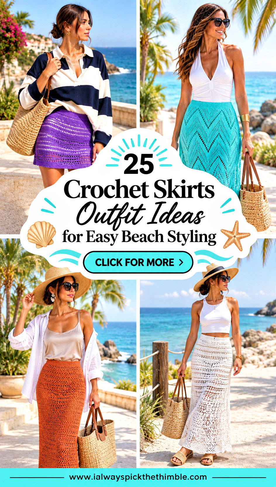 25 Crochet Skirts Outfit Ideas for Easy Beach Styling - 25 Crochet Skirts Outfit Ideas for Easy Beach Styling