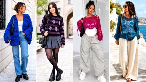 25 Crochet Skull Sweater Outfit Ideas for Cozy Goth Style