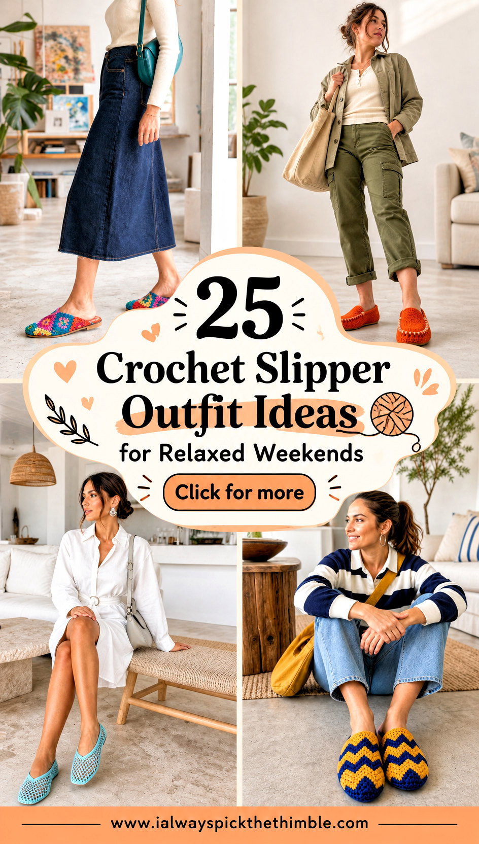 25 Crochet Slipper Outfit Ideas for Relaxed Weekends - 25 Crochet Slipper Outfit Ideas for Relaxed Weekends