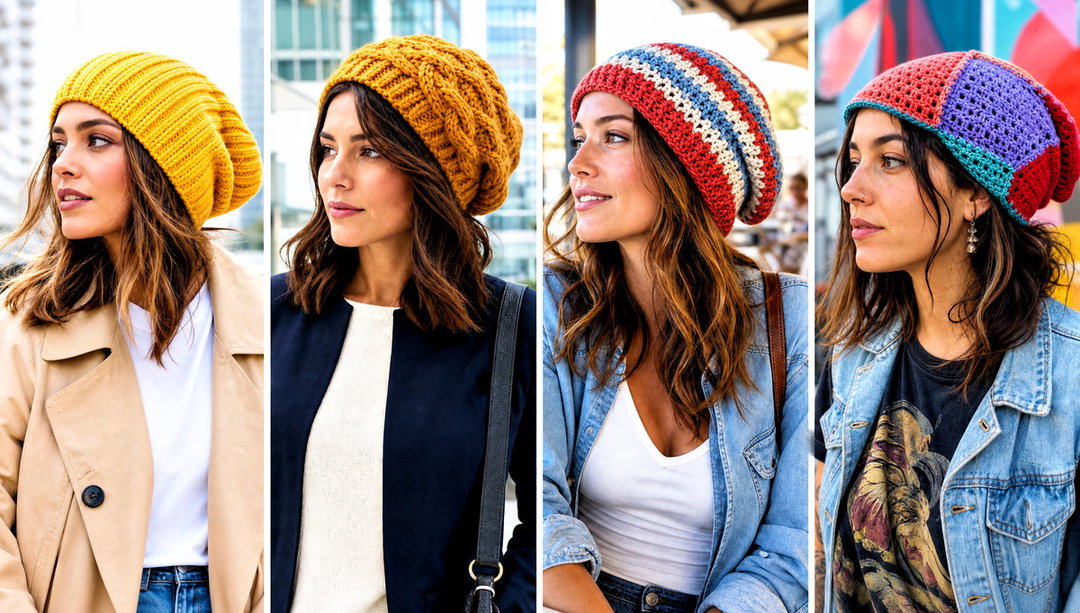 25 Crochet Slouchy Hat Outfit Ideas for Laid-Back Style