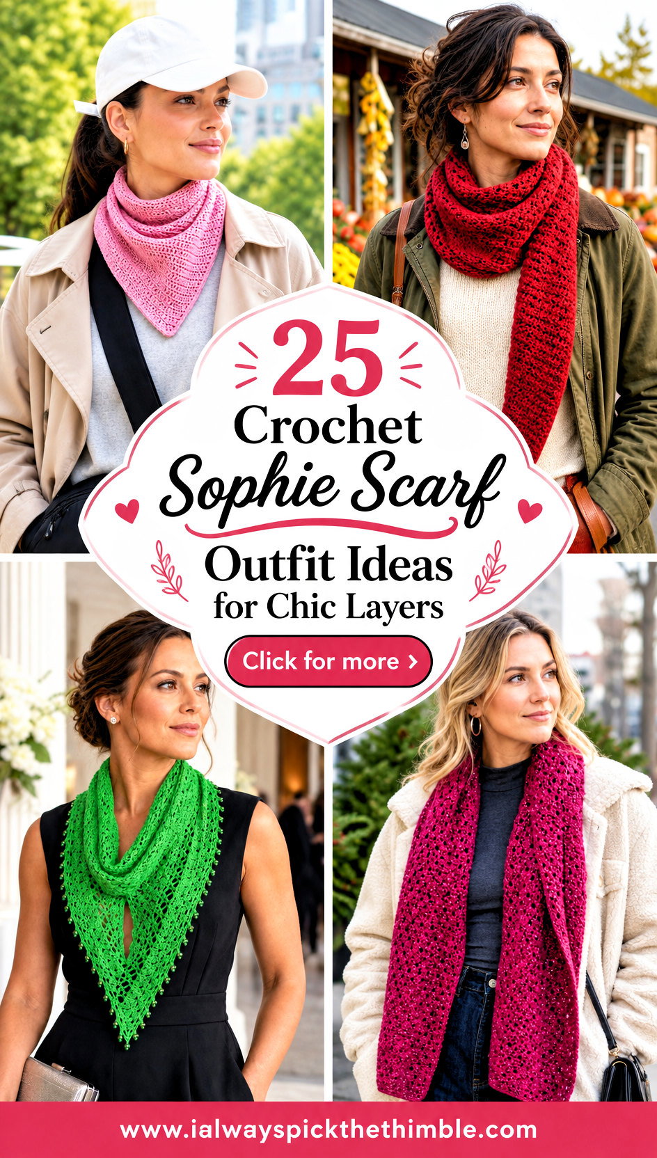 25 Crochet Sophie Scarf Outfit Ideas for Chic Layers - 25 Crochet Sophie Scarf Outfit Ideas for Chic Layers