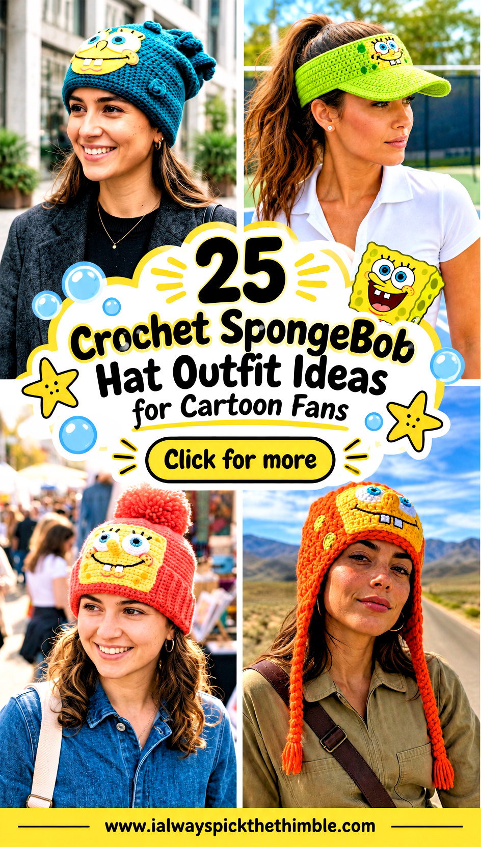 25 Crochet SpongeBob Hat Outfit Ideas for Cartoon Fans - 25 Crochet SpongeBob Hat Outfit Ideas for Cartoon Fans
