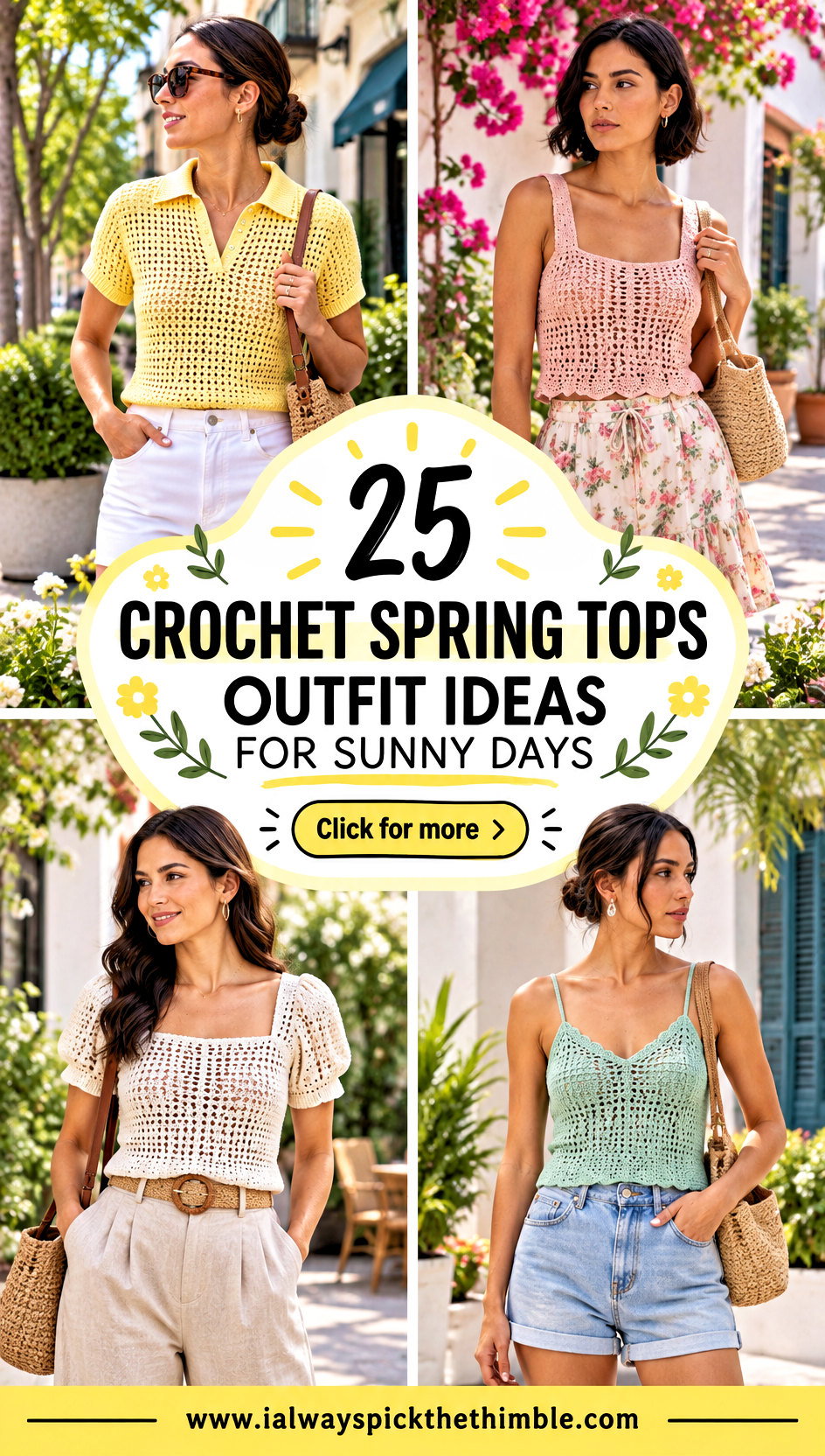 25 Crochet Spring Tops Outfit Ideas for Sunny Days - 25 Crochet Spring Tops Outfit Ideas for Sunny Days