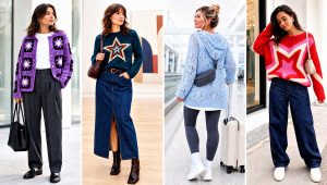 25 Crochet Star Sweater Outfit Ideas With Casual Denim