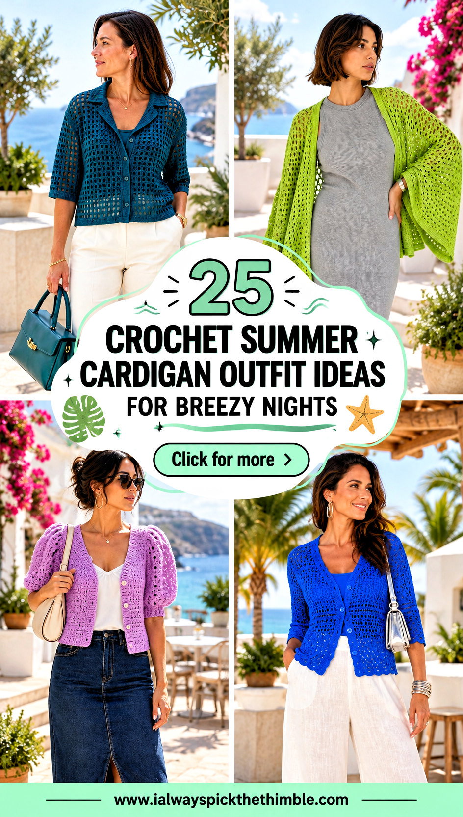 25 Crochet Summer Cardigan Outfit Ideas for Breezy Nights - 25 Crochet Summer Cardigan Outfit Ideas for Breezy Nights