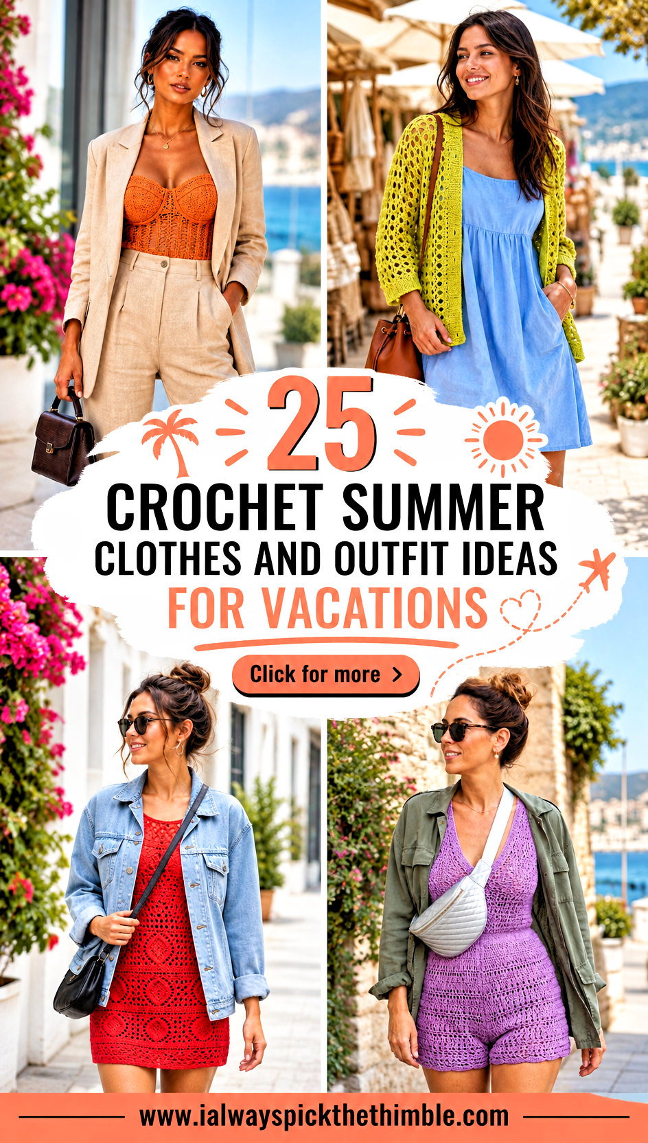 25 Crochet Summer Clothes and Outfit Ideas for Vacations - 25 Crochet Summer Clothes and Outfit Ideas for Vacations