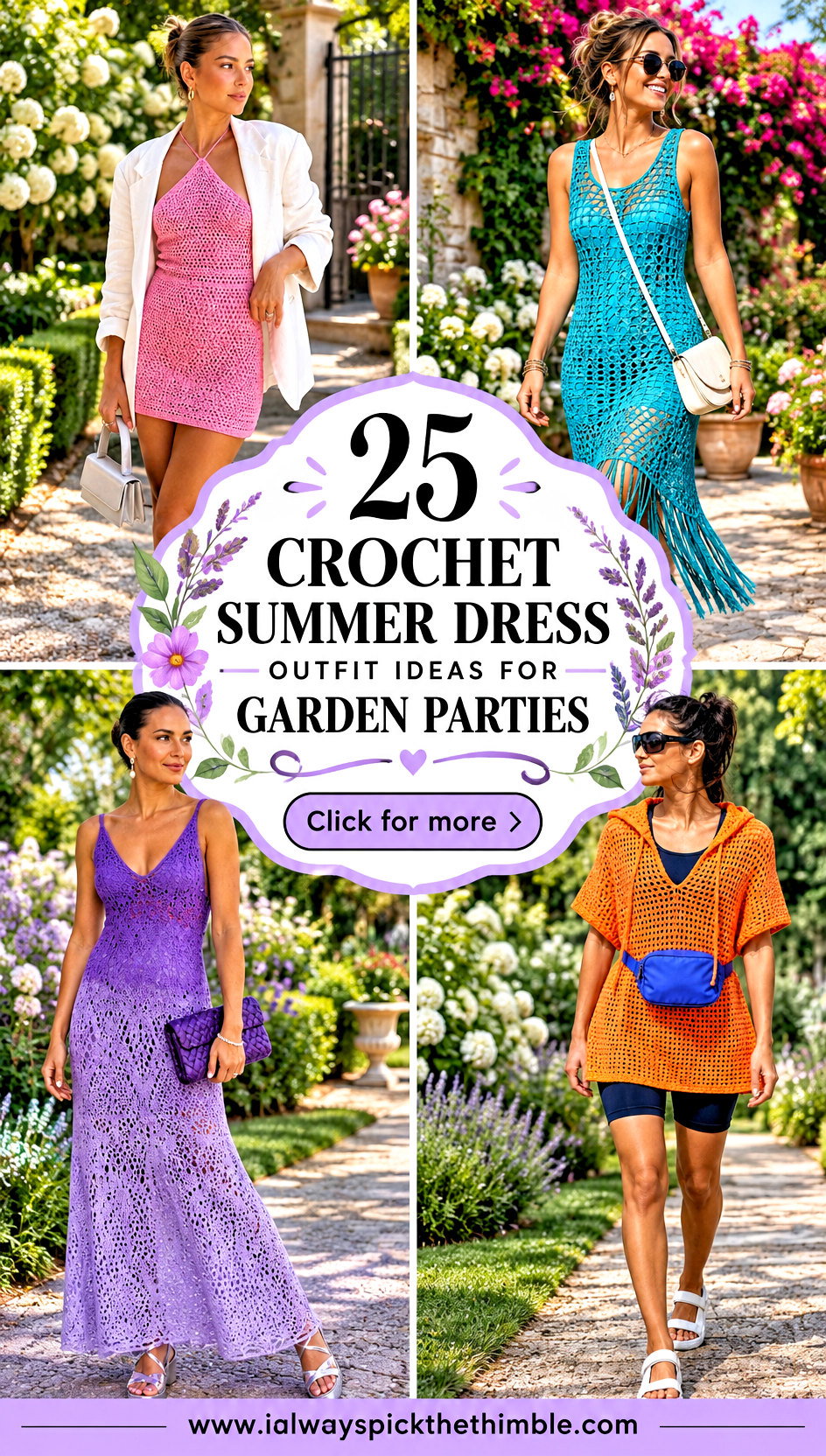 25 Crochet Summer Dress Outfit Ideas for Garden Parties - 25 Crochet Summer Dress Outfit Ideas for Garden Parties
