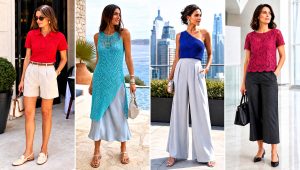 25 Crochet Summer Tops for Women Outfit Ideas for Travel