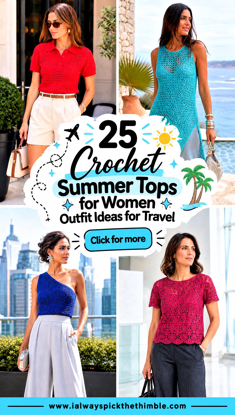 25 Crochet Summer Tops for Women Outfit Ideas for Travel - 25 Crochet Summer Tops for Women Outfit Ideas for Travel