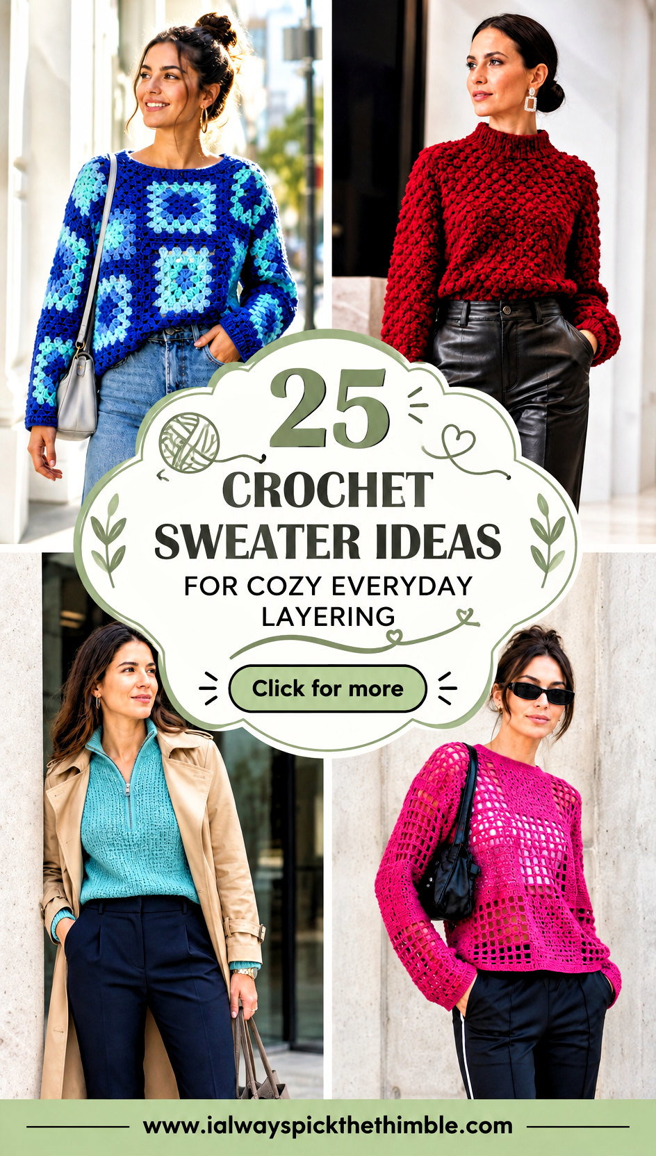 25 Crochet Sweater Ideas for Cozy Everyday Layering - 25 Crochet Sweater Ideas for Cozy Everyday Layering