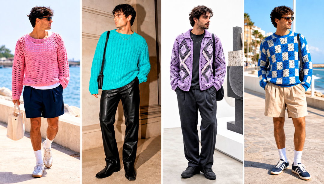 25 Crochet Sweater for Men Outfit Ideas for Cool Weekends