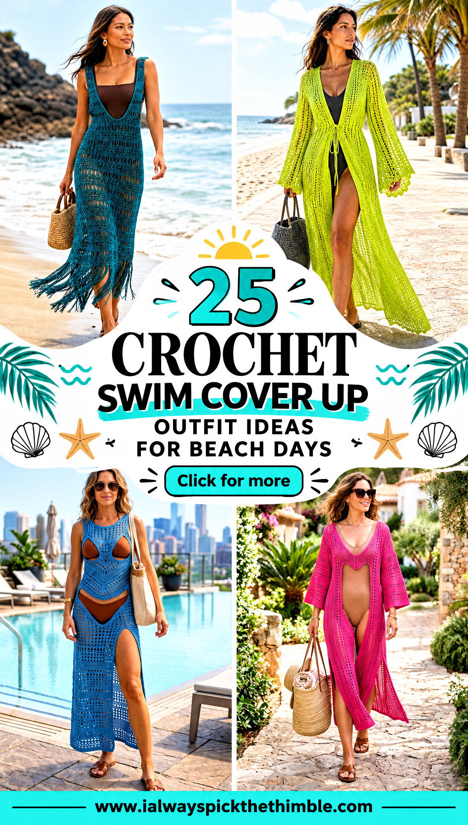 25 Crochet Swim Cover Up Outfit Ideas for Beach Days - 25 Crochet Swim Cover Up Outfit Ideas for Beach Days