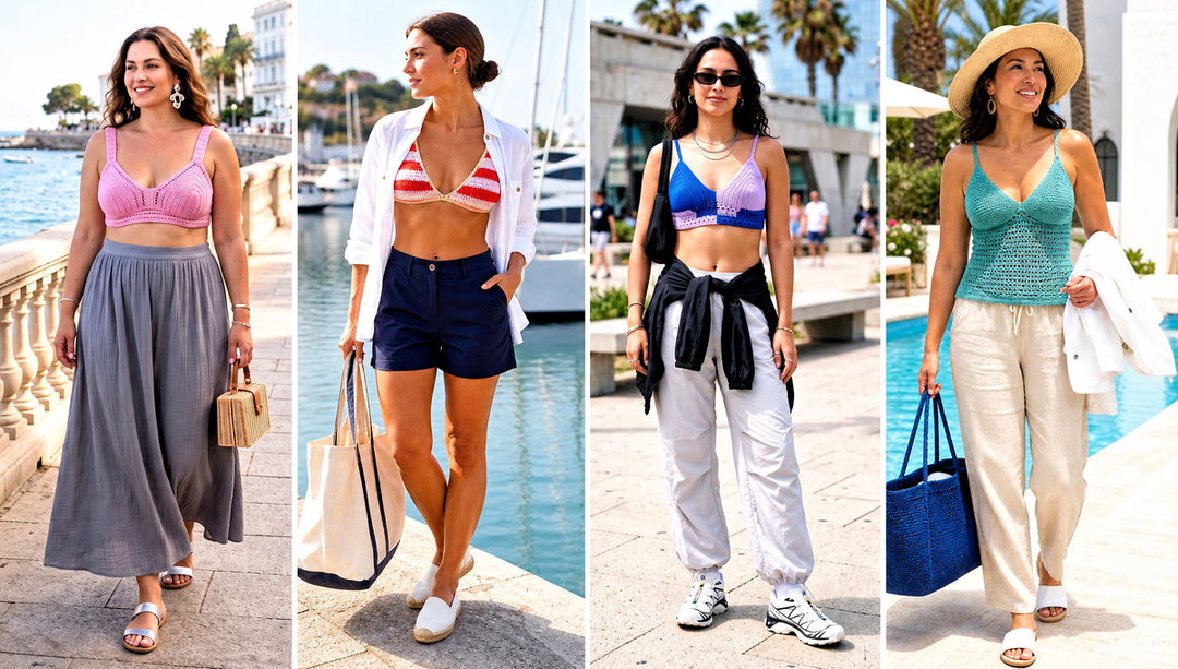 25 Crochet Swim Top Outfit Ideas for Poolside Lounging
