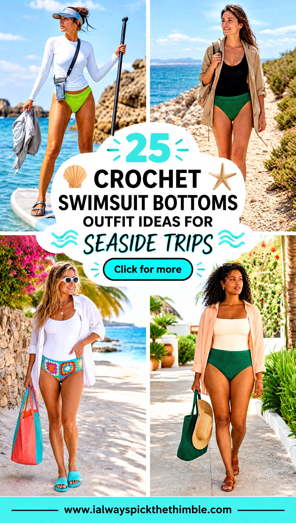 25 Crochet Swimsuit Bottoms Outfit Ideas for Seaside Trips - 25 Crochet Swimsuit Bottoms Outfit Ideas for Seaside Trips