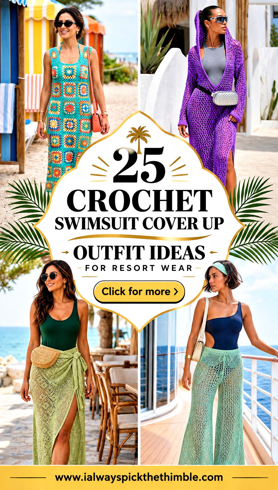 25 Crochet Swimsuit Cover Up Outfit Ideas for Resort Wear - 25 Crochet Swimsuit Cover Up Outfit Ideas for Resort Wear