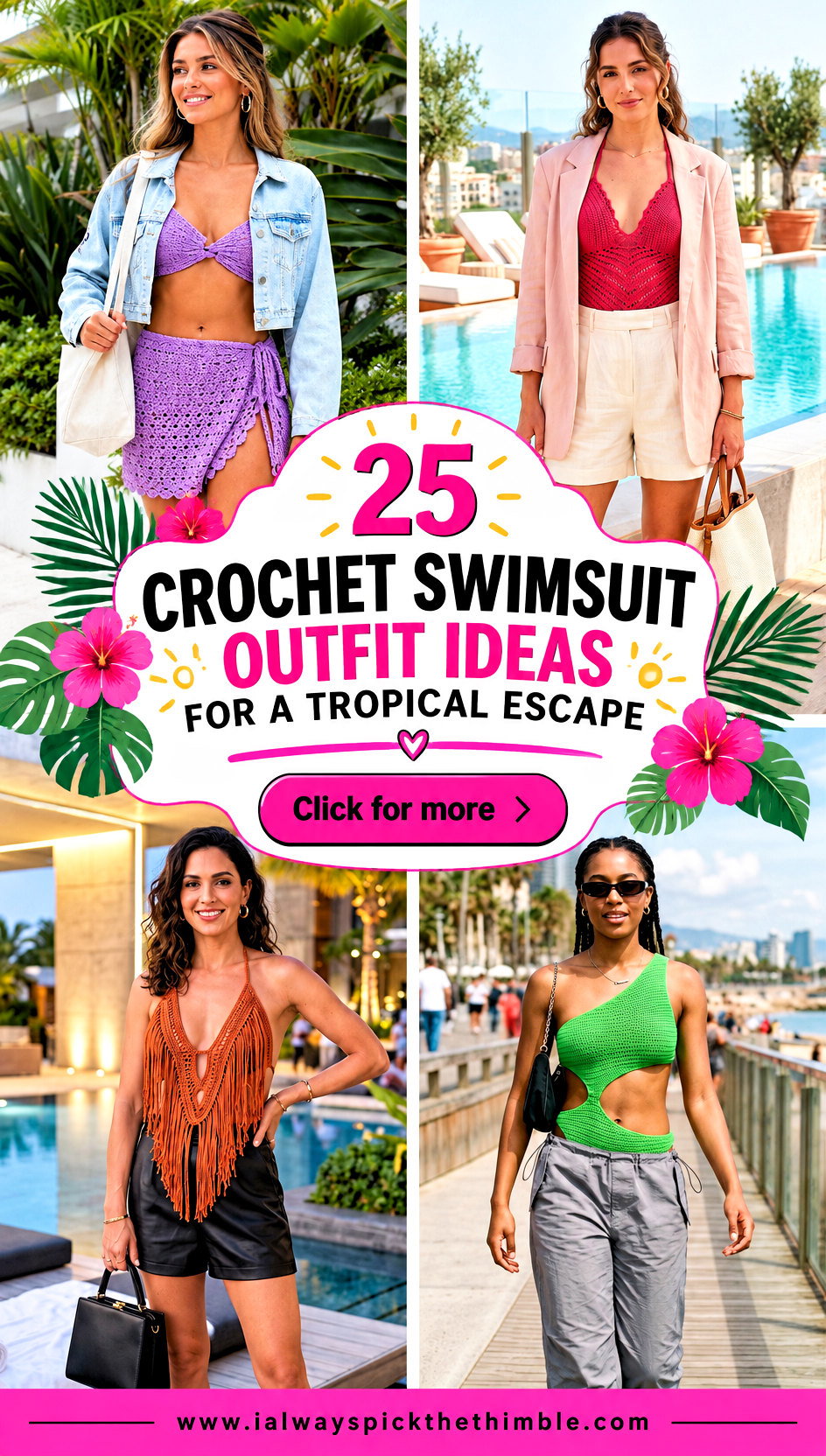25 Crochet Swimsuit Outfit Ideas for a Tropical Escape - 25 Crochet Swimsuit Outfit Ideas for a Tropical Escape