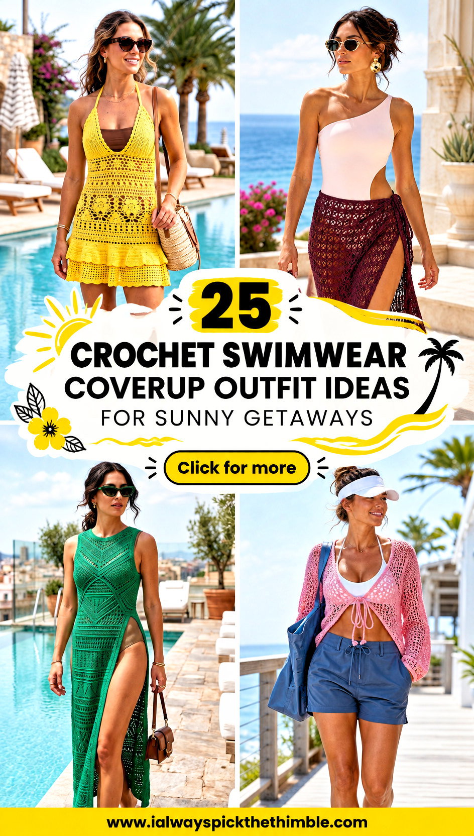 25 Crochet Swimwear Coverup Outfit Ideas for Sunny Getaways - 25 Crochet Swimwear Coverup Outfit Ideas for Sunny Getaways